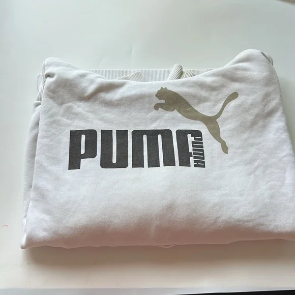 Vintage Puma White Hoodie - Picture 2 of 5